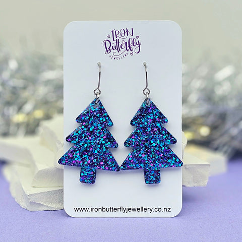 Christmas Tree - Blue & Purple